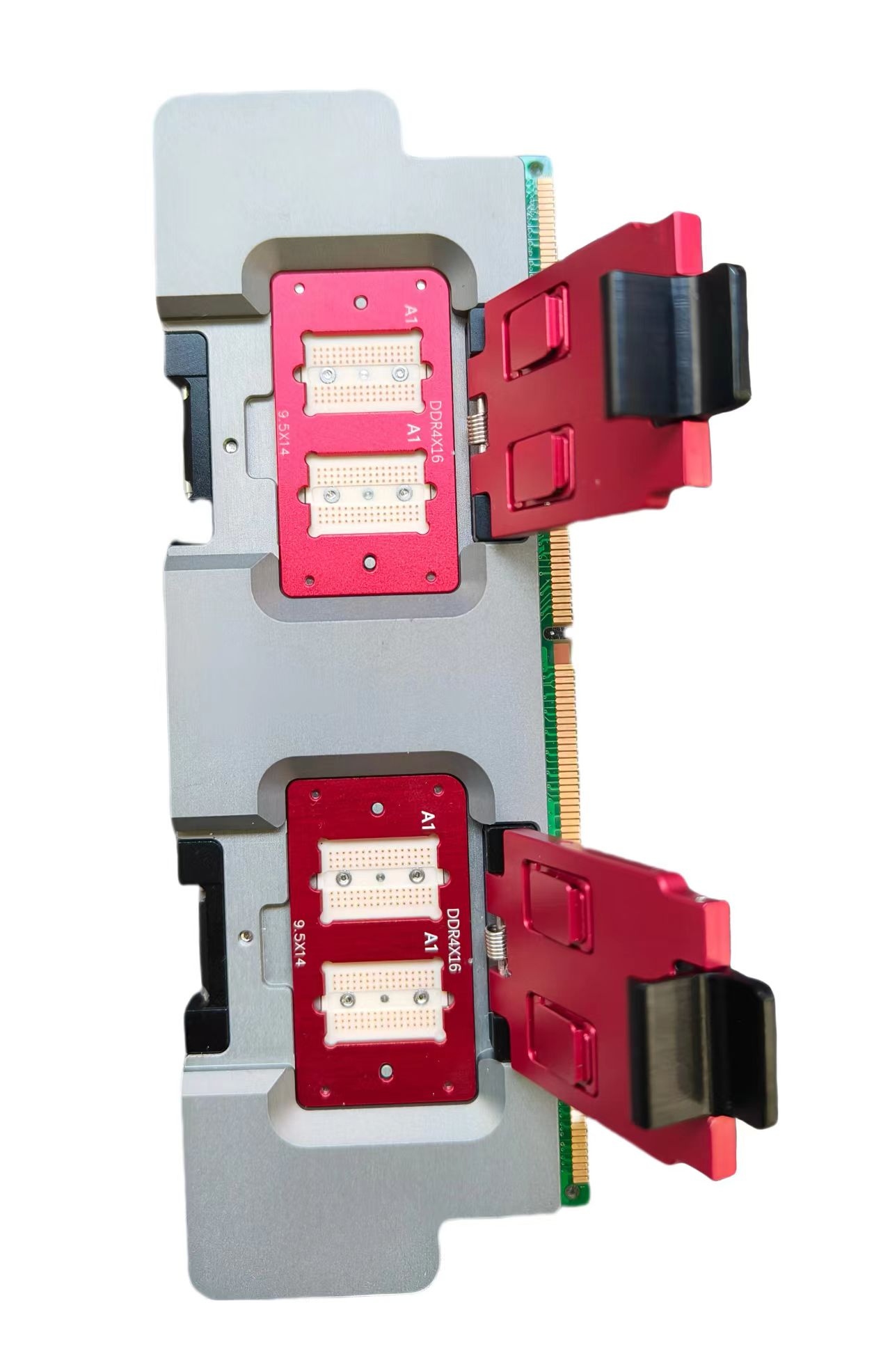 DDR4-16位內(nèi)存條測(cè)試座，導(dǎo)電膠結(jié)構(gòu)